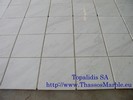 White stone tiles