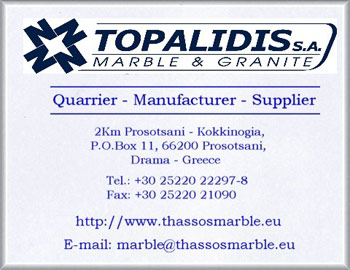 White Thassos supplies & information about marble Industry (Greece)